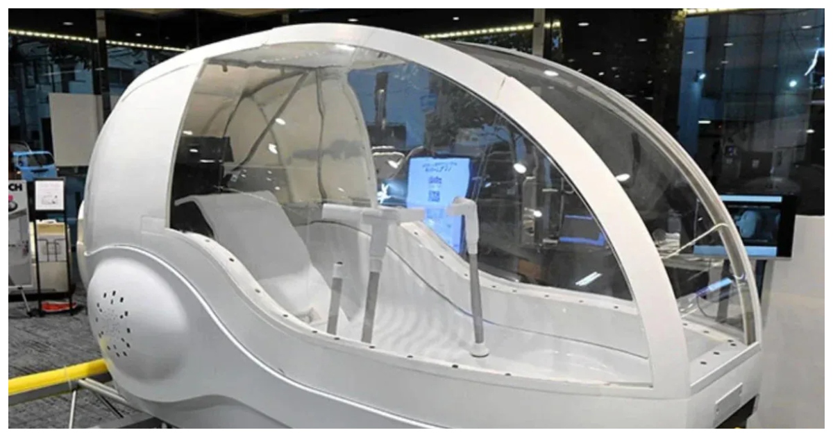 জাপান এবার নিয়ে এসেছে মানুষের গোসলের জন্য ওয়াশিং মেশিন। ছবি: এনডিটিভি